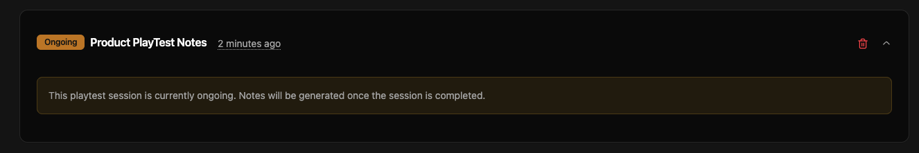 Ongoing playtest notes