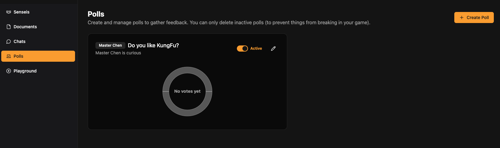 Sensei Polls View